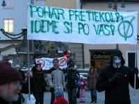 Protest v B. Bystrici Protest v B. Bystrici