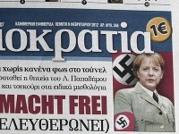 Merkelová na titulke gréckych novín