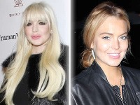Lindsay Lohan pred tromi mesiacmi a dnes Lindsay Lohan pred tromi mesiacmi a dnes
