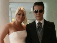 Lucia Frčková a Adam Kováč ako nevesta a ženích. Lucia Frčková a Adam Kováč ako nevesta a ženích.