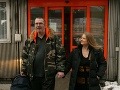 Obaja novopečení rodičia žiarili šťastím. 