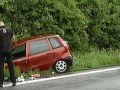 Na mokrej ceste vodič