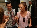 Eňa Podzámska a Matej Chren sa po celý čas výborne zabávali. Eňa Podzámska a Matej Chren sa po celý čas výborne zabávali.
