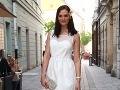 Bývalá misska Veronika Husárová zvolila snehobiele šaty. Bývalá misska Veronika Husárová zvolila snehobiele šaty.