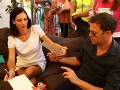 Svoj priestor mali aj herci z nového seriálu Horúca krv - Zuzana Kanócz a Alexander Bárta. Svoj priestor mali aj herci z nového seriálu Horúca krv - Zuzana Kanócz a Alexander Bárta.