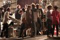 Carla Bruni-Sarkozy pri nakrúcaní filmu Midnight in Paris 
