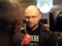 Richard Sulík počas včerajšej noci Richard Sulík počas včerajšej noci