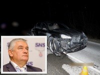 Ján Slota spôsobil nehodu Ján Slota spôsobil nehodu