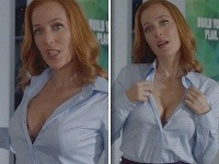 Gillian Anderson predviedla pred kamermi svoj sexepíl. Gillian Anderson predviedla pred kamermi svoj sexepíl.