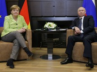 Angela Merkelová, Vladimir Putin Angela Merkelová, Vladimir Putin