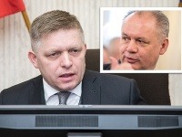 Robert Fico a Andrej Kiska Robert Fico a Andrej Kiska