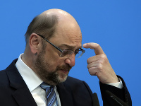 Na snímke odstupujúci predseda Sociálnodemokratickej strany Nemecka (SPD) Martin Schulz Na snímke odstupujúci predseda Sociálnodemokratickej strany Nemecka (SPD) Martin Schulz