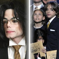 Michael Jackson a jeho tri deti Michael Jackson a jeho tri deti