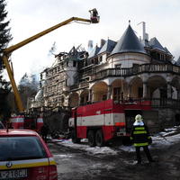 Po�iar z�mku Kunerad