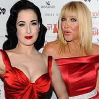 Dita Von Teese a Suzanne Sommers