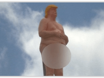 FOTO Sochu nahého Trumpa