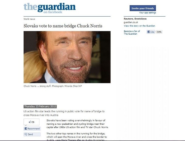 Chuck Norris k nám