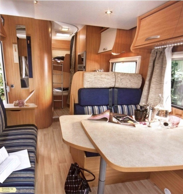 Luxusný karavan pripomína pekný malý byt.