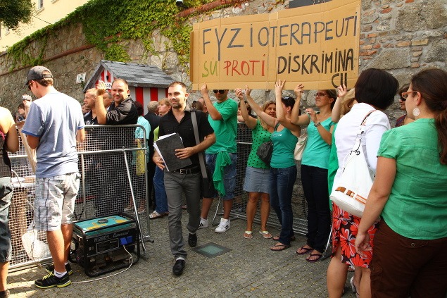 Protest zdravotných sestier pred