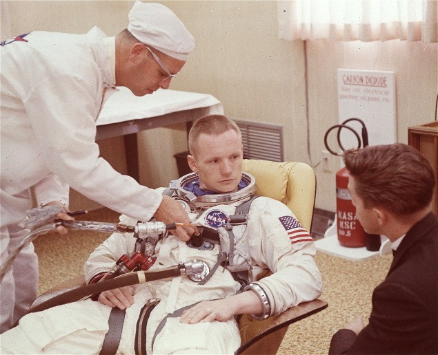 9. marec 1969: Príprava na let Gemini 8 v Cape Kennedy, Florida. 