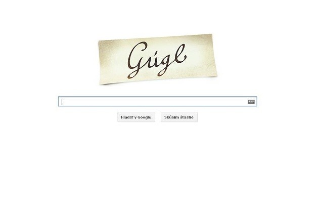 Google si na dnes prepísal logo podľa bernolákovčiny na Gúgl