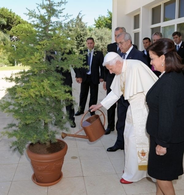 Pri návšteve Libanonu pápeža 