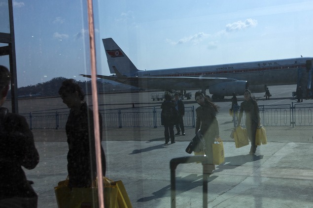 Letisko v Pchjongjangu.