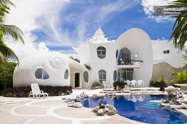 Mušľový dom, Mexiko