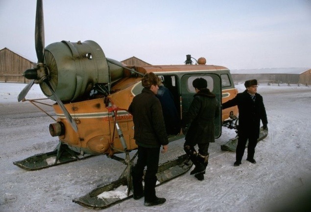 Snežné sane poháňané vrtuľou, Rusko