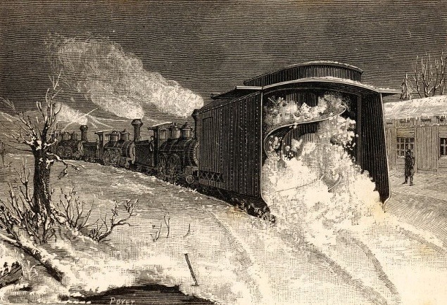 Vlakový snežný pluh