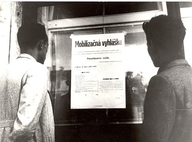 Mobilizačná vyhláška počas SNP, r.1944