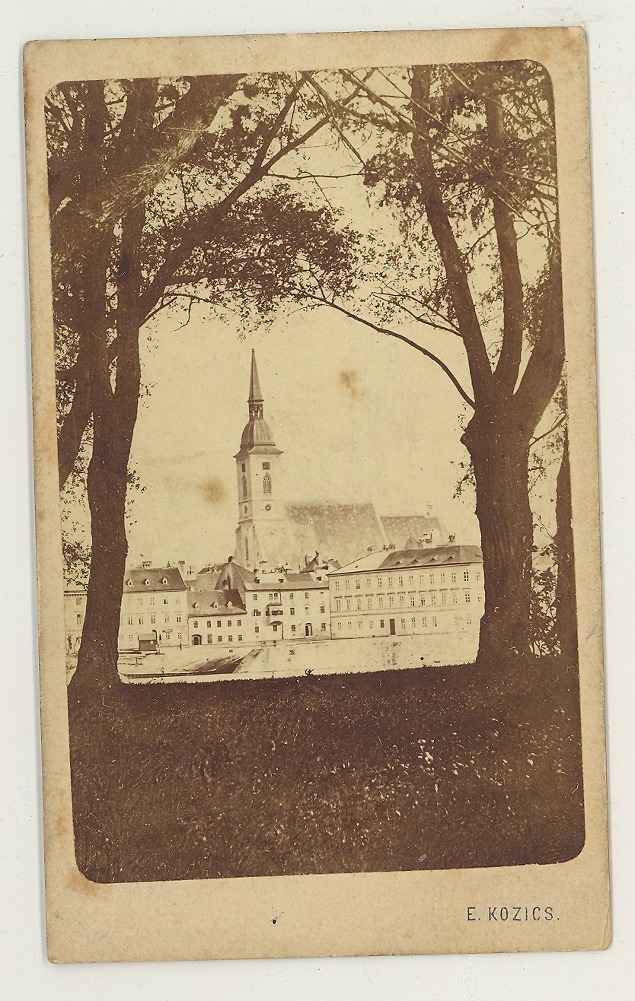 Dóm Sv. Martina, pohľad od Petržalky, 1861 – 1867, Múzeum mesta Bratislavy