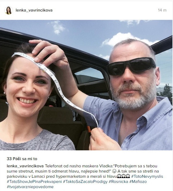 Fotku z vtipného momentu zavesila Lenka Vavrinčíková aj na Instagram.