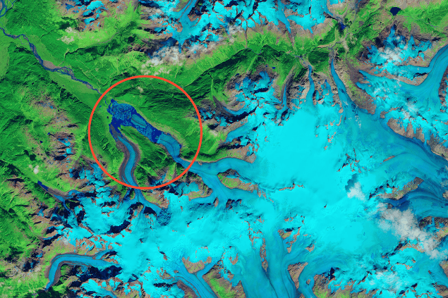 Ľadovec Porcupine v Britskej Kolumbii, august 2016