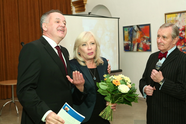Oslavu si nenechal ujsť ani prezident Andrej Kiska, prišiel však len na otočku