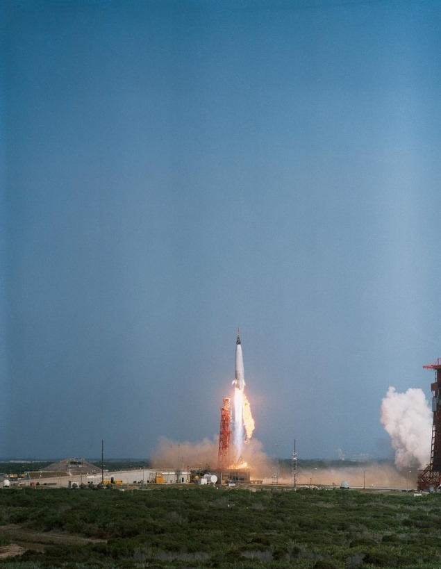 Štart rakety Mercury – Atlas 9 v máji 1963