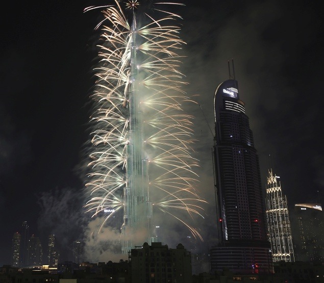 Spojené arabské emiráty, ohňostroj v Dubaji