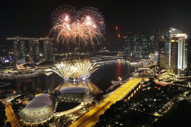 Vítanie nového roka v Singapure
