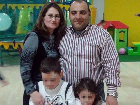 Giampiero Parete s manželkou a deťmi