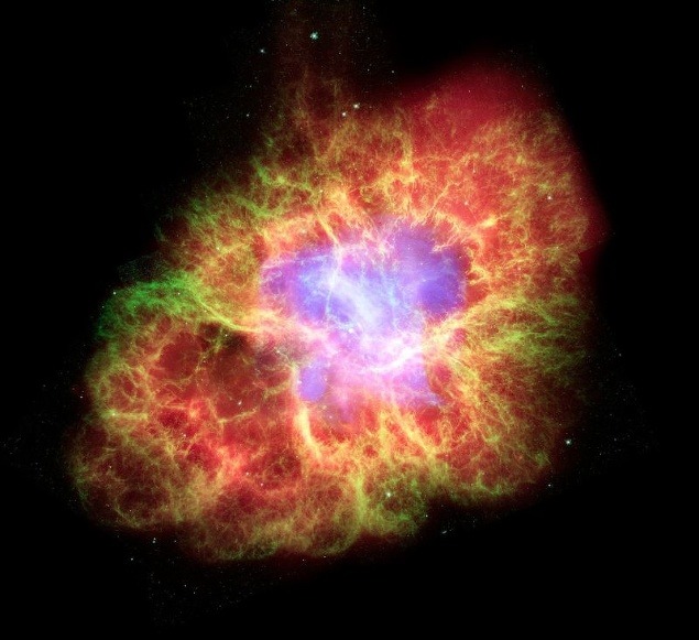 Krabia hmlovina - plynová difúzna hmlovina v súhvezdí Býk. Je pozostatkom supernovy, ktorá vybuchla v roku 1054