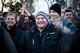 Protest dopravcov pred úradom