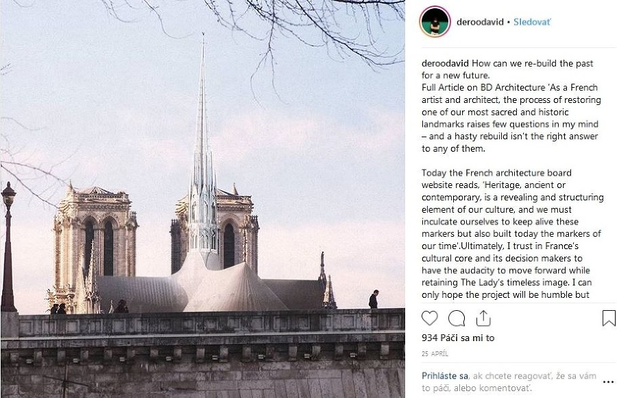 Katedr La Notre Dame Vstane Z Popola Foto N Vrh Novej Ve E Zo