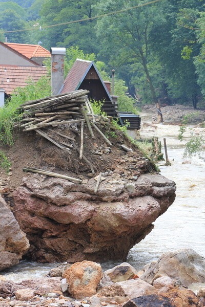Škody po záplavách v