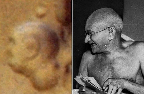 A čo keby sa na Marse objavil obraz samotného Ghándího, kto ho vytvoril?