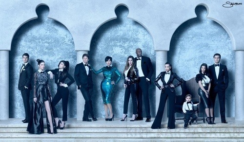 Rodina Kardashianovcov na vianočných