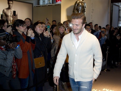 David Beckham na uvedení