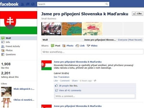 Facebook zasiahol: Kontroverznú protislovenskú