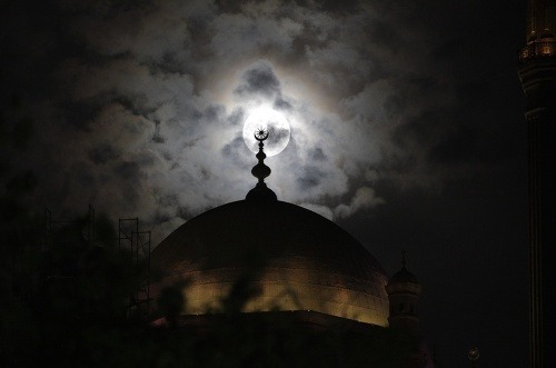 Nad mešitou v Káhire