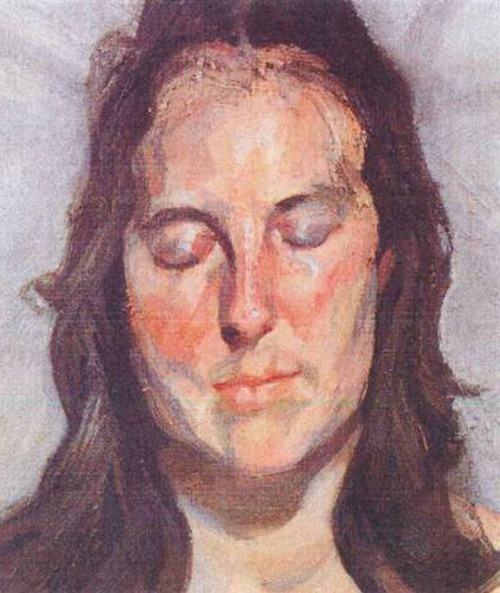 Lucian Freud - Žena so zatvorenými očami
