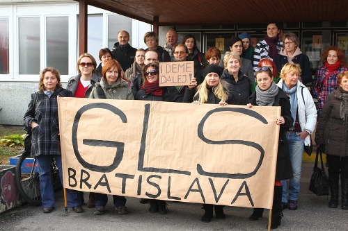 Druhý protest pred Gymnáziom